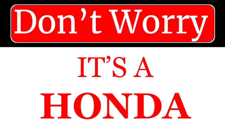 Honda two color logo sticker - MXG.ONE - Best moto decals