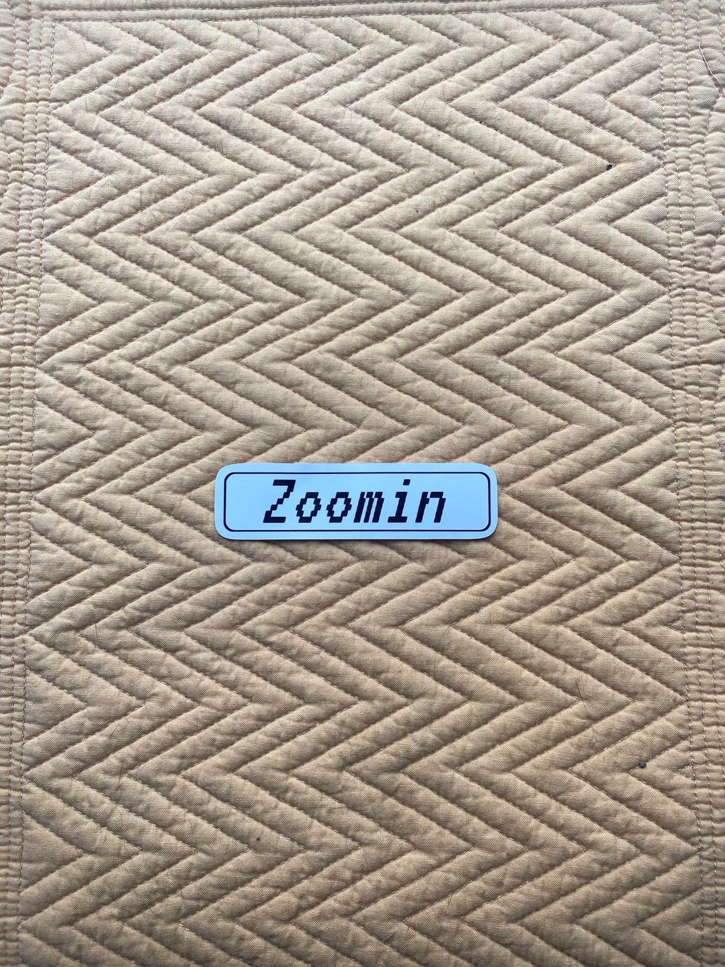 "Zoomin" Sticker