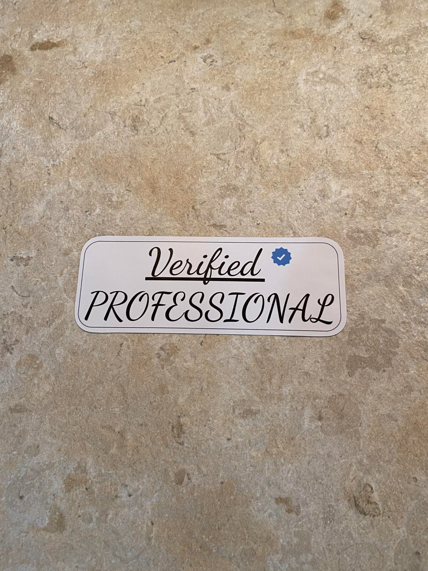 Verified Professional Sticker