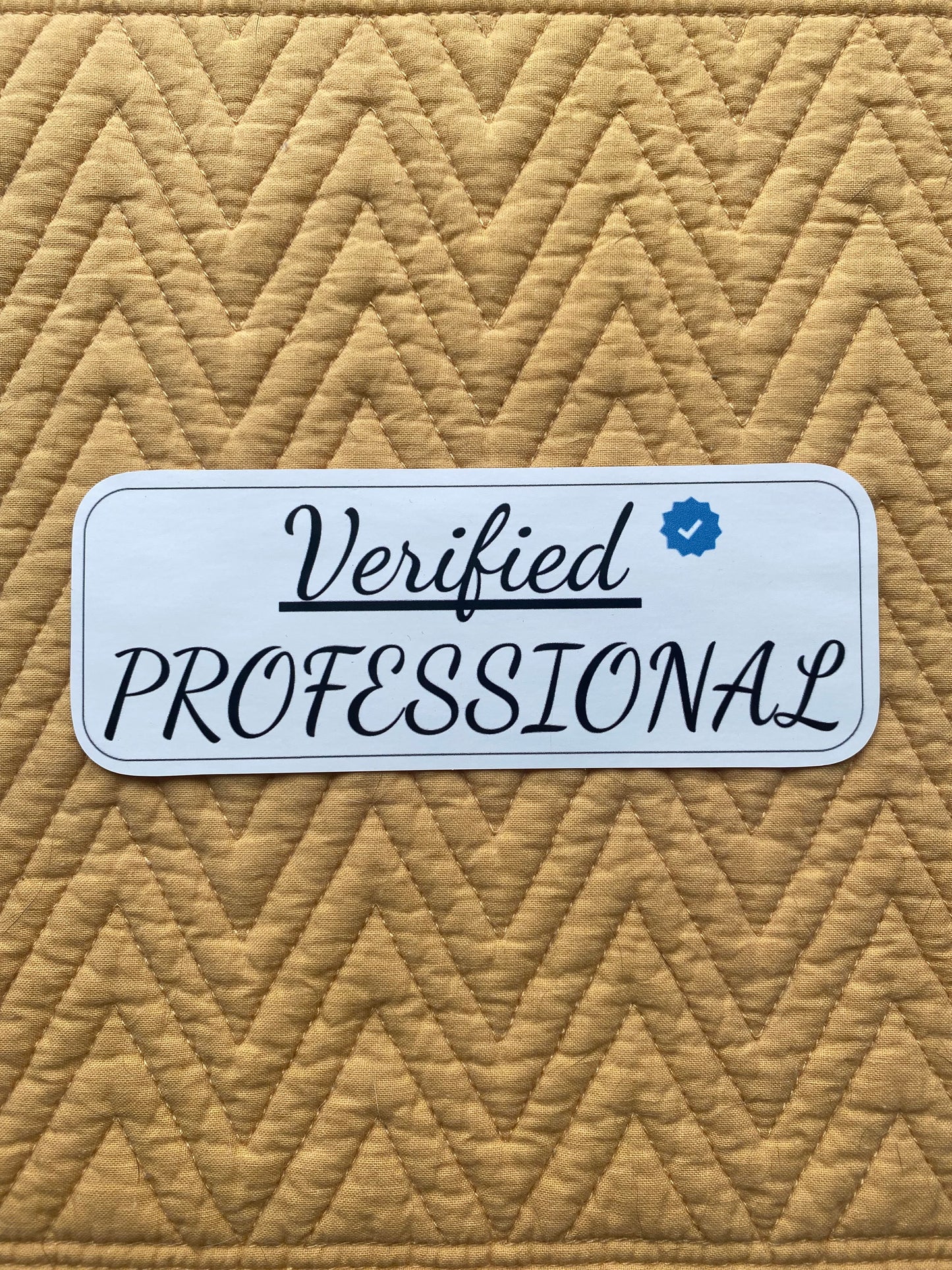 Verified Professional Sticker