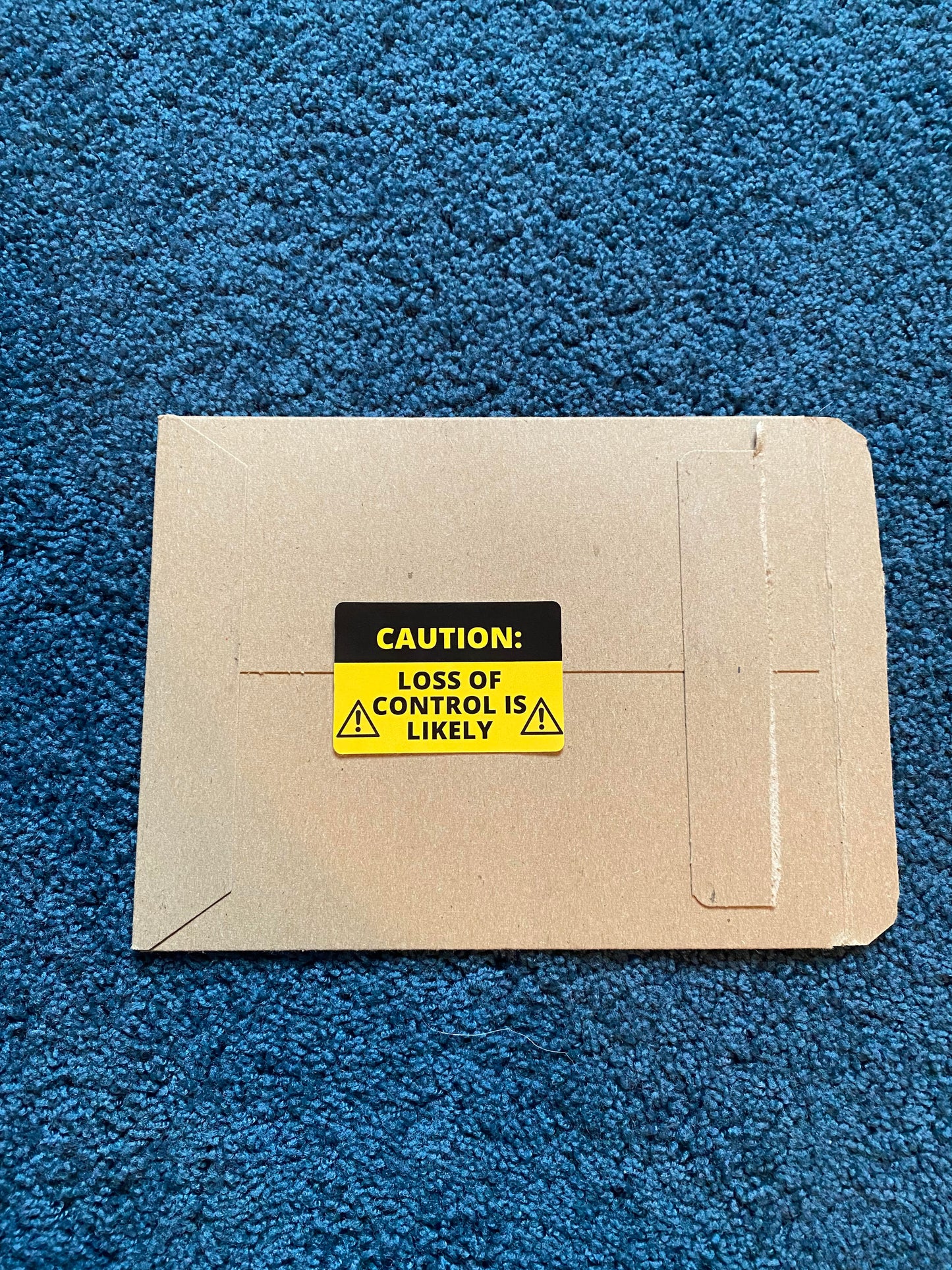 "CAUTION" Sticker